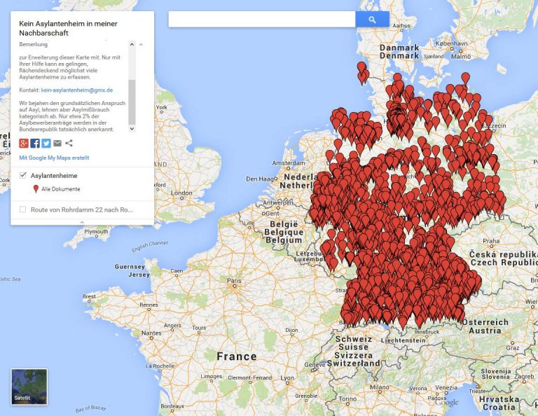 Deutschlandkarte Asylantenheime - Seranos Blog
